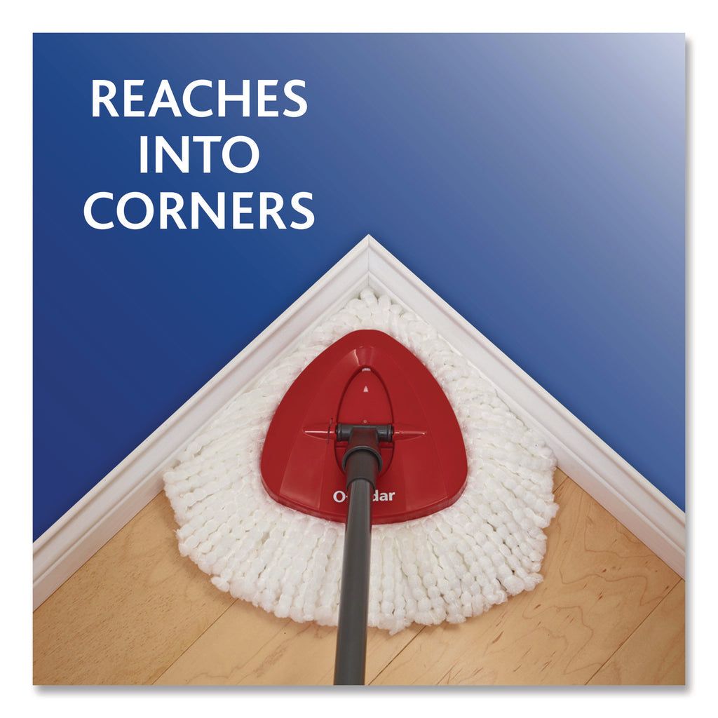 O-Cedar EasyWring Spin Mop Refill - MicroFiber - White - 2 / Pack