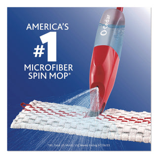 O-Cedar ProMist MAX Microfiber Spray Mop - MicroFiber Head - Reusable, Machine Washable, Refillable, Double-sided - 1 Each - Multi