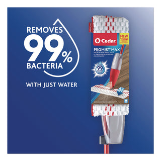 O-Cedar ProMist MAX Microfiber Spray Mop - MicroFiber Head - Reusable, Machine Washable, Refillable, Double-sided - 1 Each - Multi