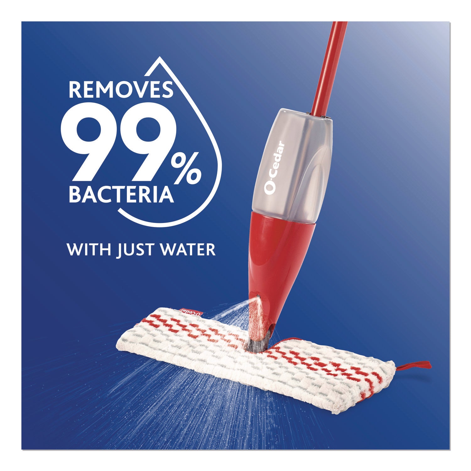 O-Cedar ProMist MAX Microfiber Spray Mop Pad - MicroFiber - White - 1