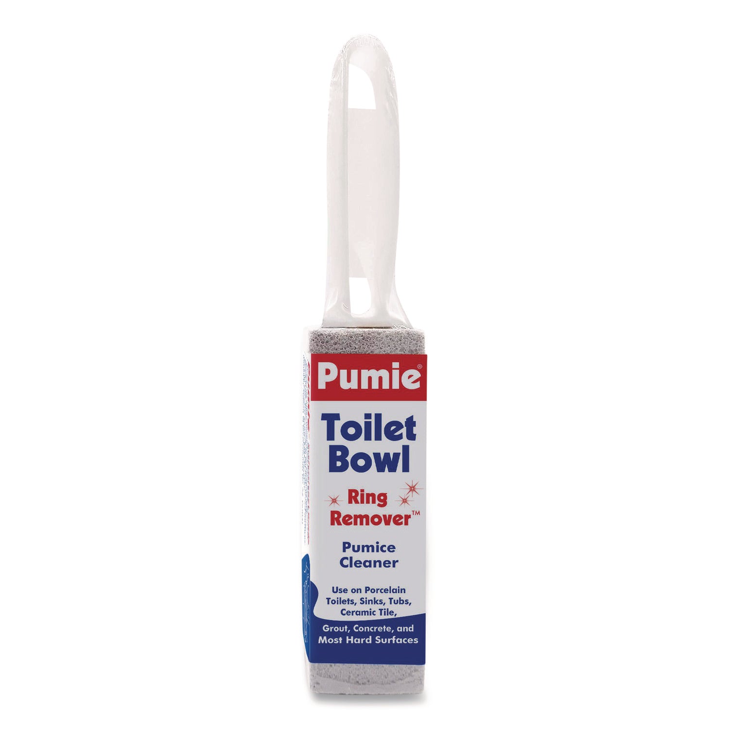 Toilet Bowl Ring Remover with Handle, 1.25 x 5, Gray, 6/Pack