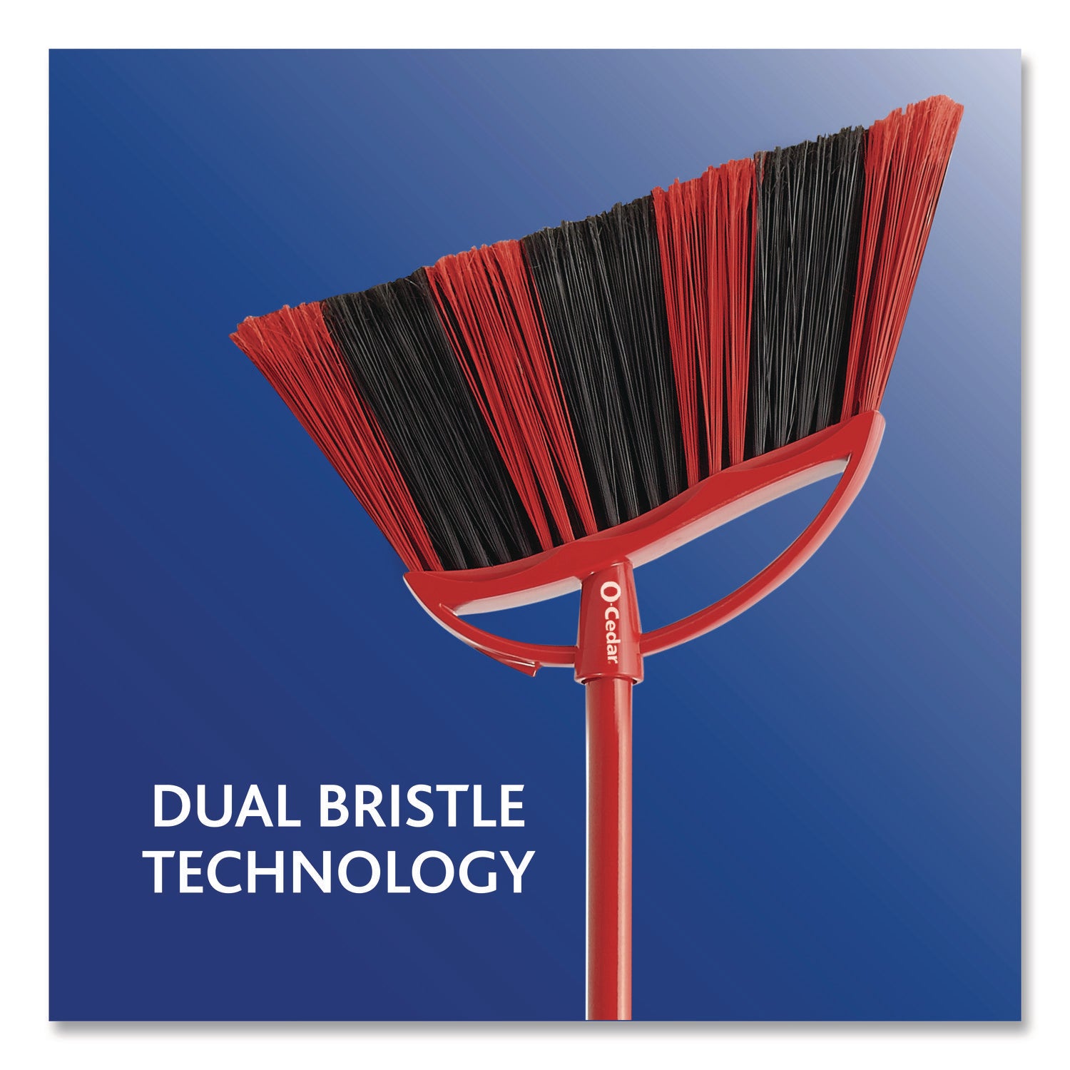 O-Cedar PowerCorner One Sweep Broom - 1 Each - Red, Black, Gray