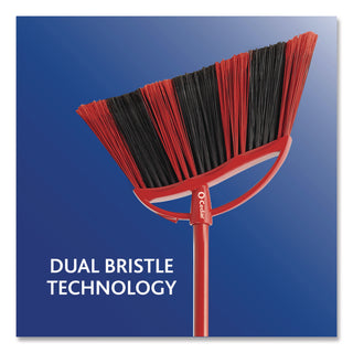 O-Cedar PowerCorner One Sweep Broom - 1 Each - Red, Black, Gray