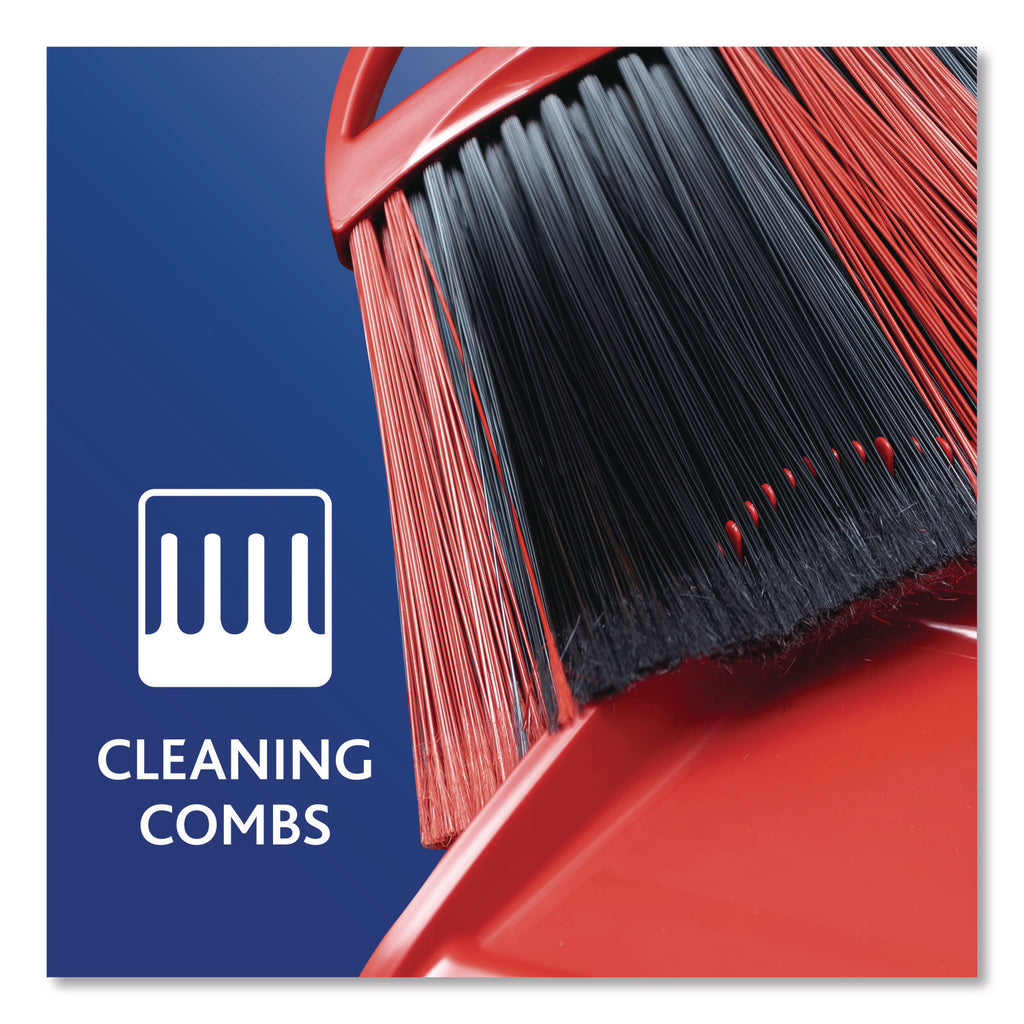 O-Cedar PowerCorner One Sweep Broom - 1 Each - Red, Black, Gray