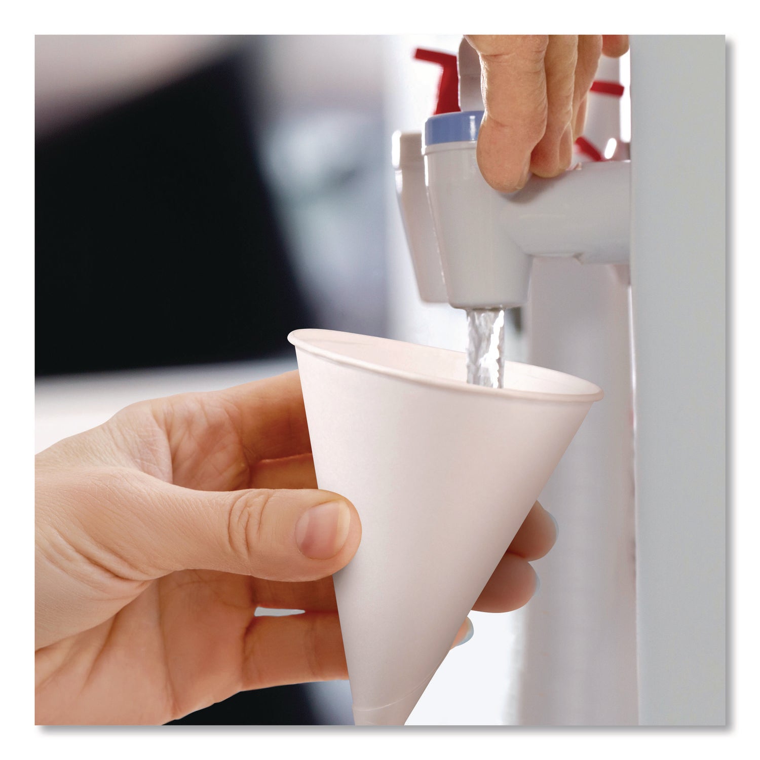 Cone Water Cups, ProPlanet Seal, Cold, Paper, 4 oz, White, 200/Bag, 25 Bags/Carton