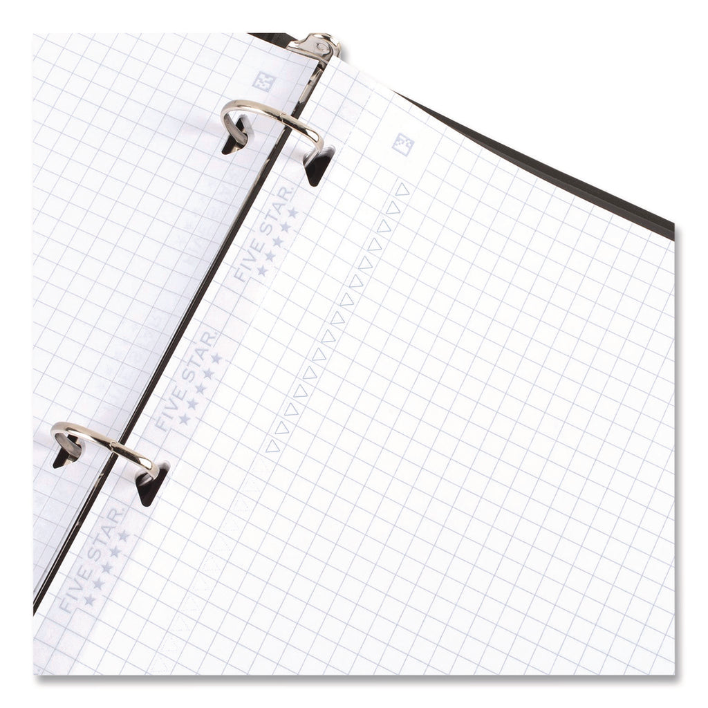 Five Star Reinforced Graph-Ruled Filler Paper - 80 Pages - Ruled Margin - Letter - 8 1/2" x 11" - White Paper - Heavyweight, Non-bleeding, Durable, Tear Resistant, Reinforced, Hole-punched - 1