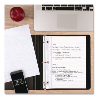 Five Star Reinforced Graph-Ruled Filler Paper - 80 Pages - Ruled Margin - Letter - 8 1/2" x 11" - White Paper - Heavyweight, Non-bleeding, Durable, Tear Resistant, Reinforced, Hole-punched - 1