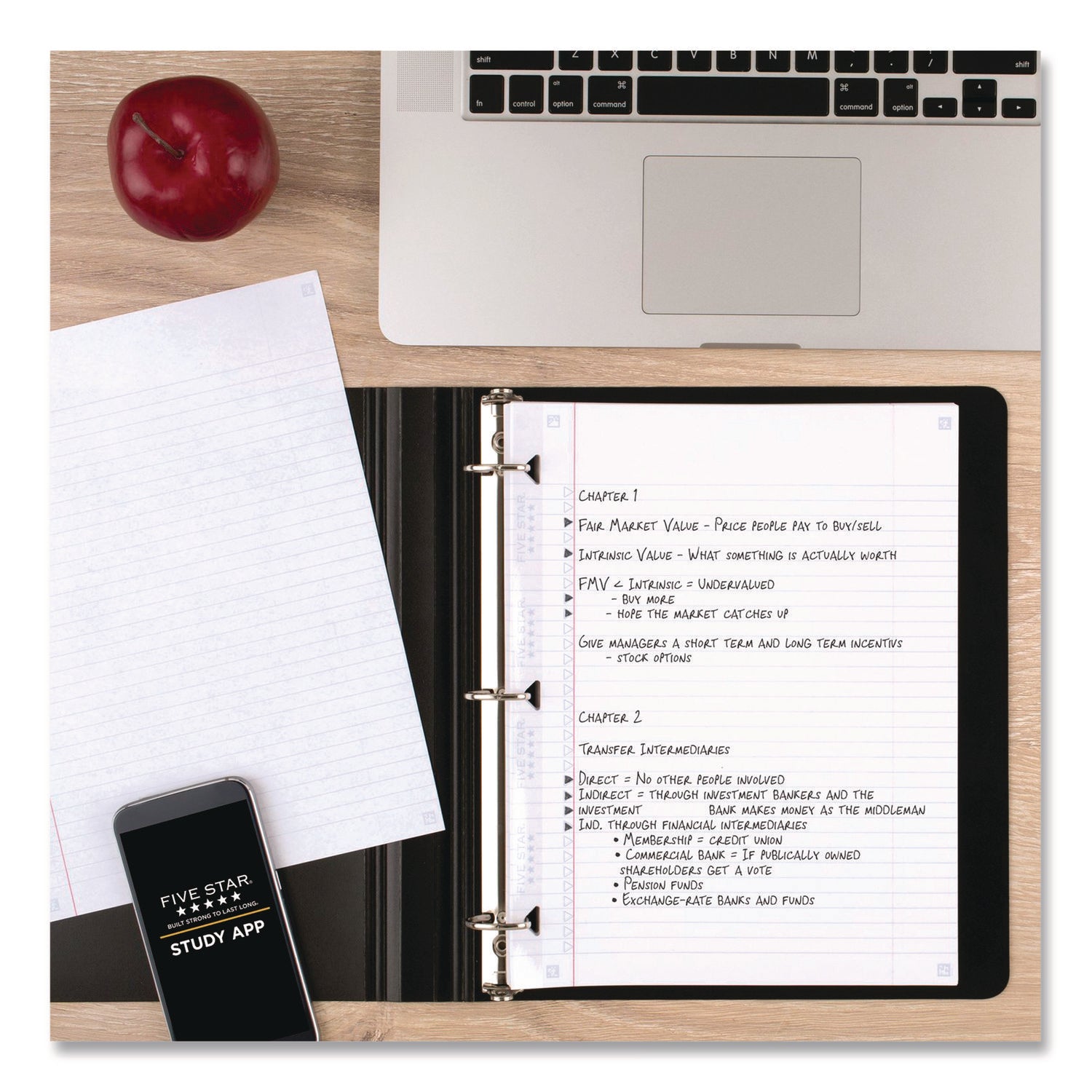 Five Star Reinforced Graph-Ruled Filler Paper - 80 Pages - Ruled Margin - Letter - 8 1/2" x 11" - White Paper - Heavyweight, Non-bleeding, Durable, Tear Resistant, Reinforced, Hole-punched - 1