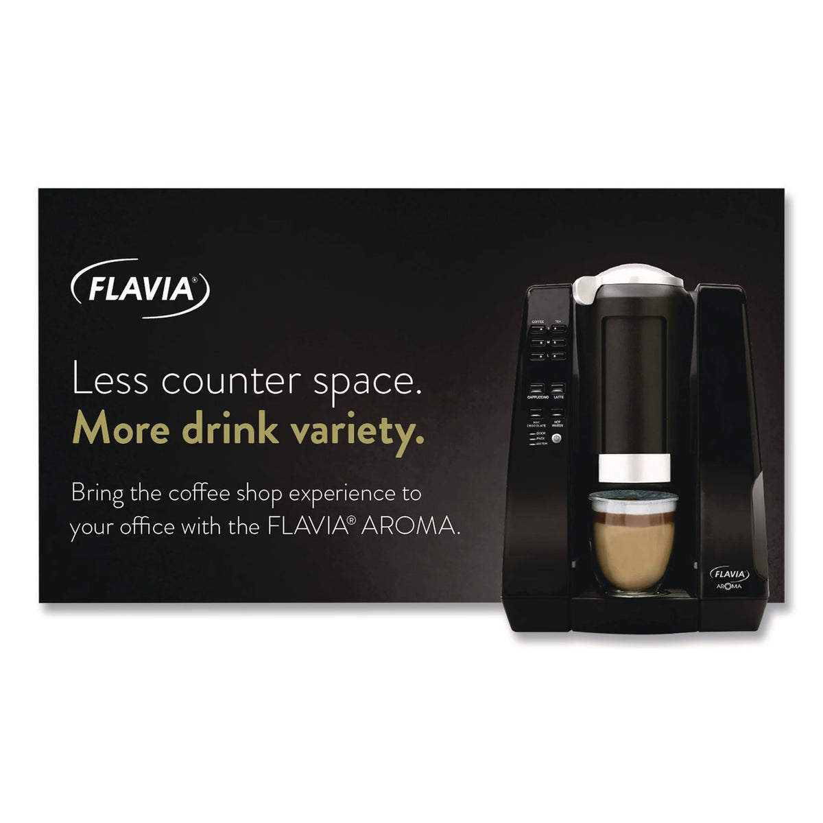 Flavia Aroma Coffee Maker - 1440 W - 2.53 quart - 1 Cup(s) - Single-serve - Black