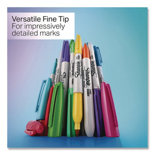 Sanford Glam Pop Permanent Markers - Fine Marker Point - Assorted - 12 / Pack