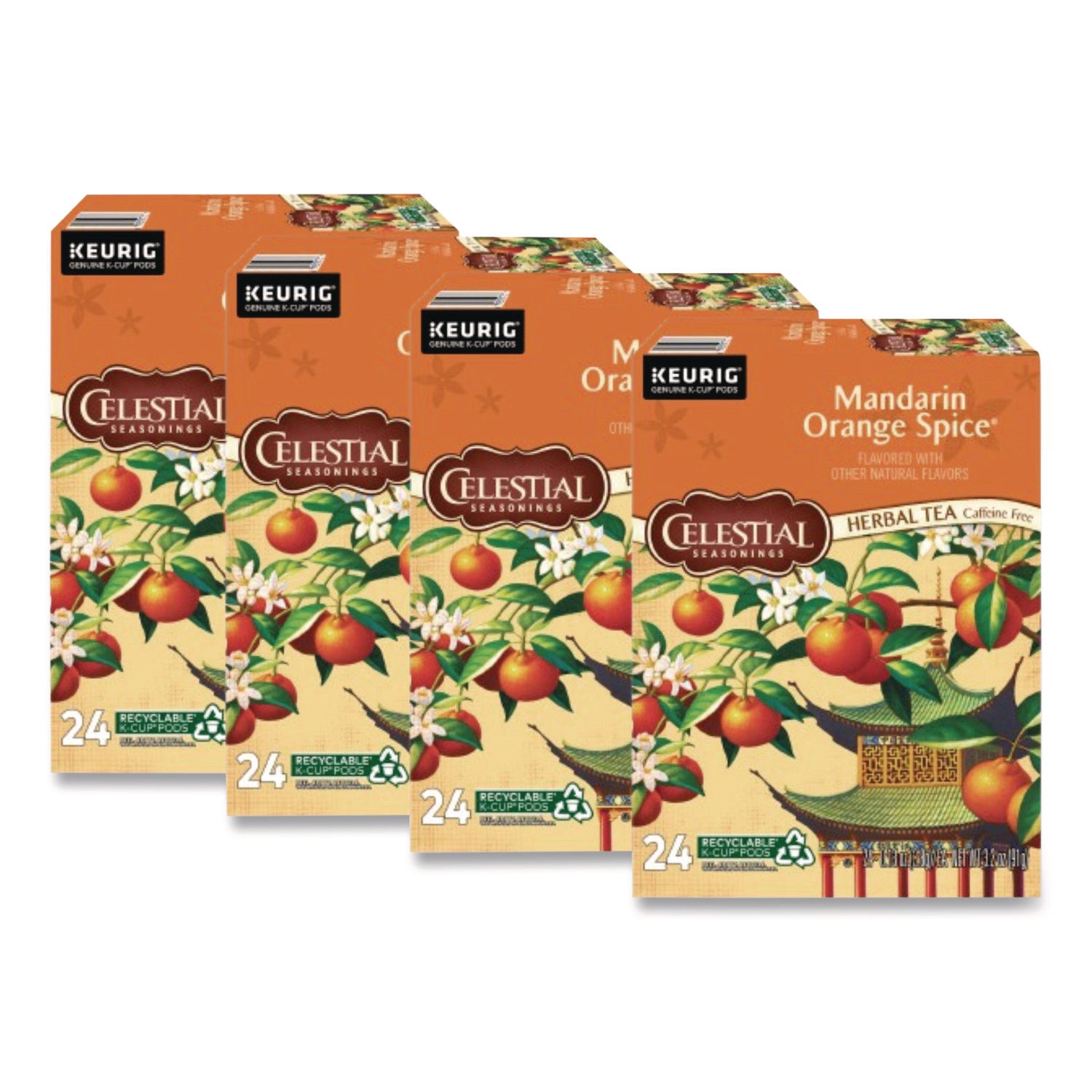 Mandarin Orange Spice Herb Tea K-Cups, 96/Carton