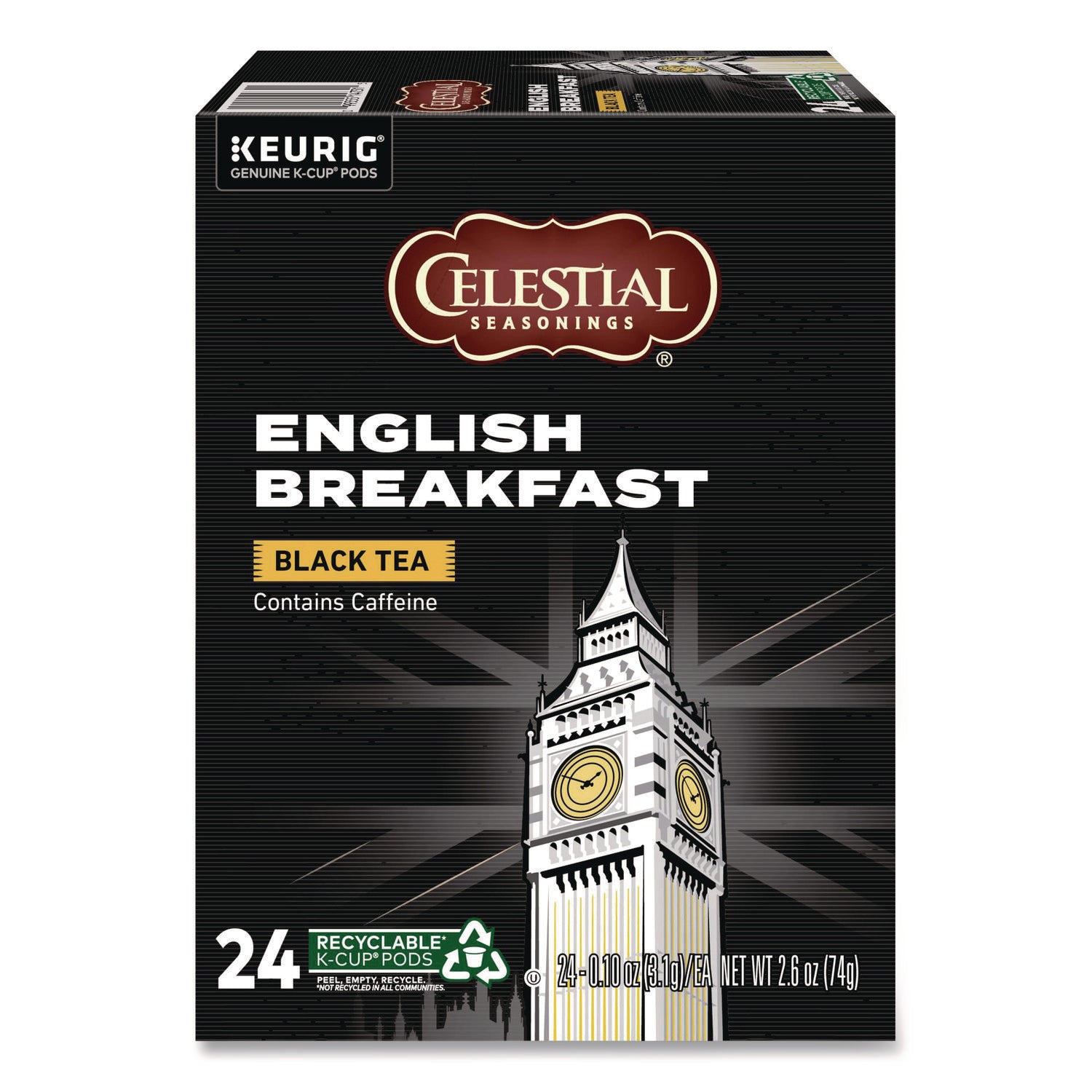 English Breakfast Black Tea K-Cups, 24/Box