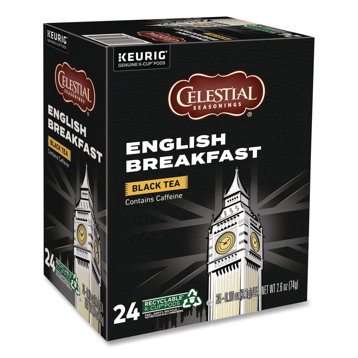 English Breakfast Black Tea K-Cups, 24/Box
