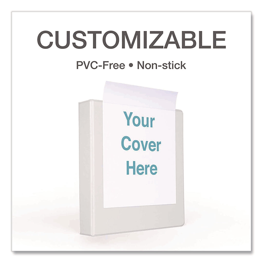 Premier Easy Open ClearVue Locking Slant-D Ring Binder, 3 Rings, 1.5" Capacity, 11 x 8.5, White
