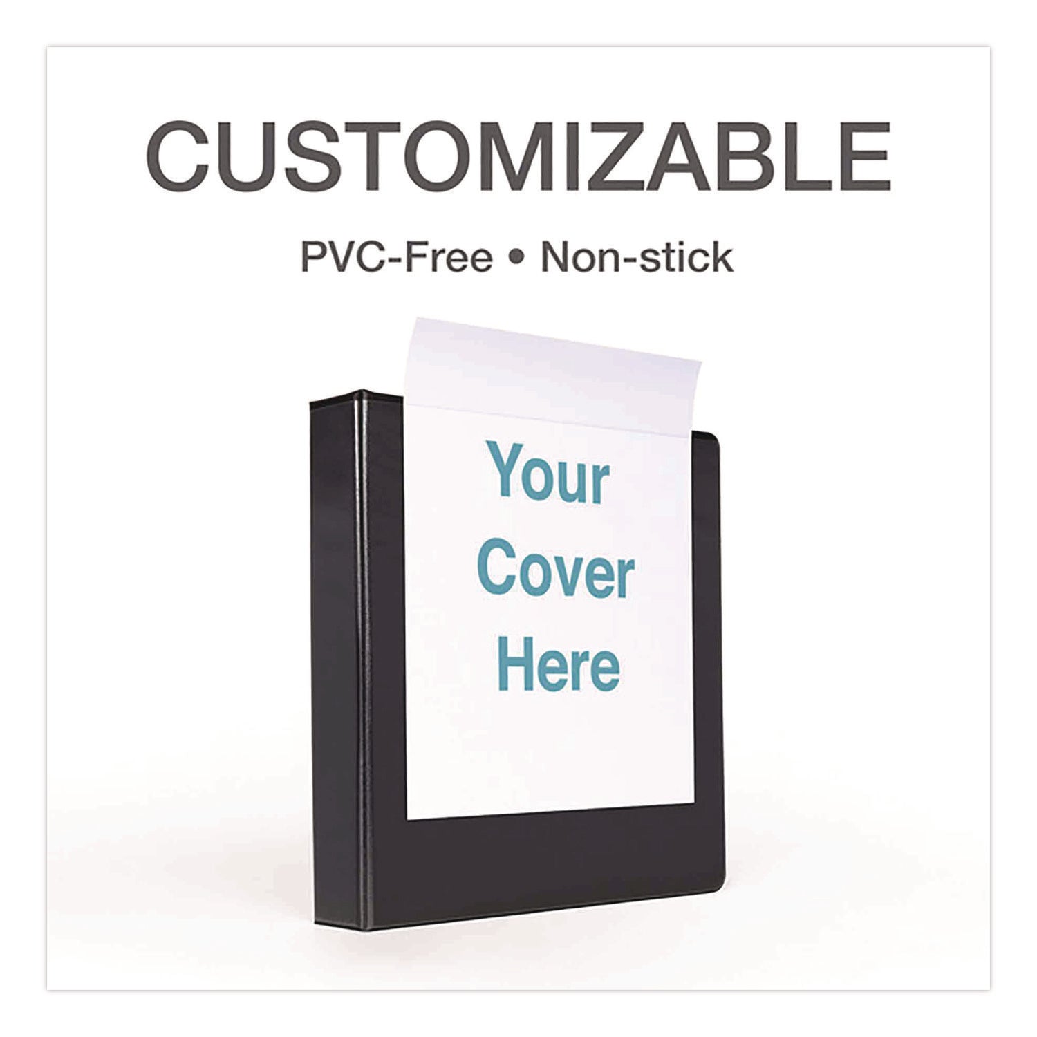 Premier Easy Open ClearVue Locking Slant-D Ring Binder, 3 Rings, 1.5" Capacity, 11 x 8.5, Black