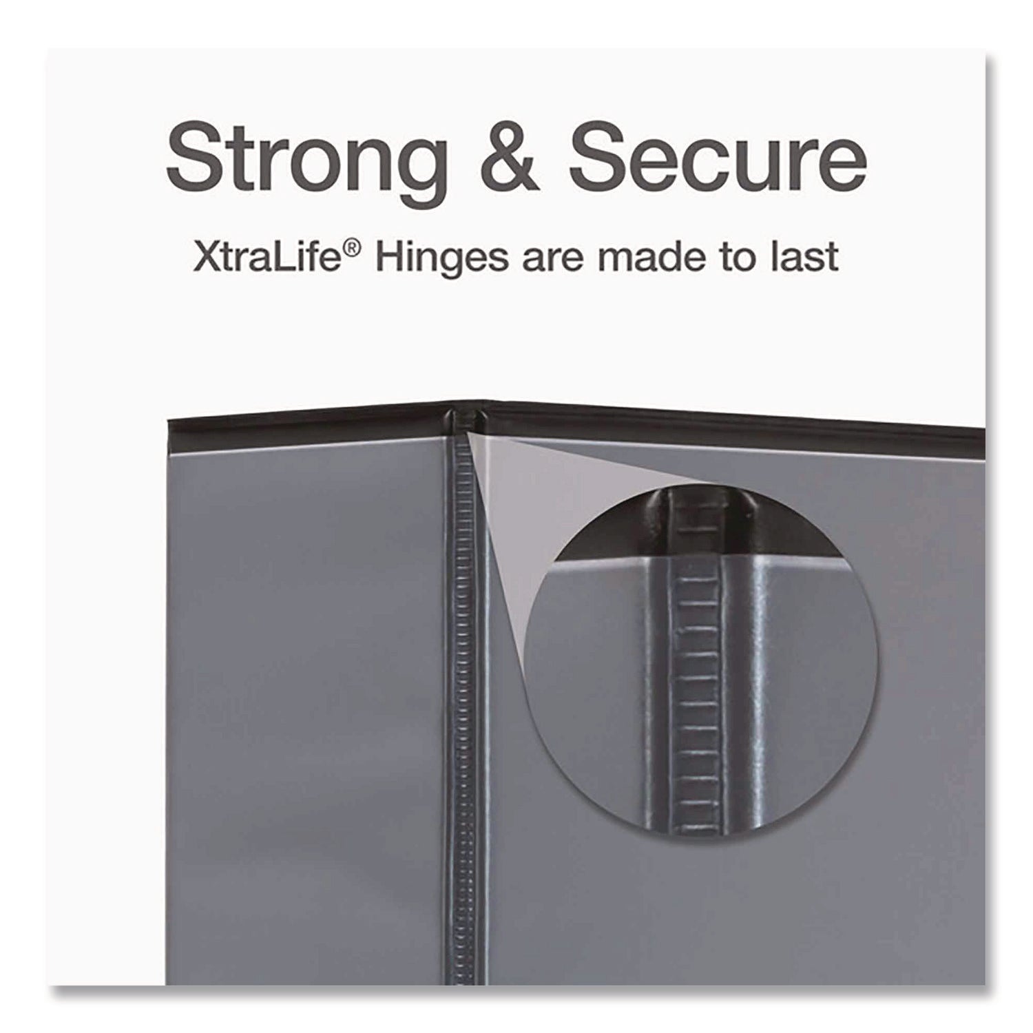 Premier Easy Open ClearVue Locking Slant-D Ring Binder, 3 Rings, 4" Capacity, 11 x 8.5, Black