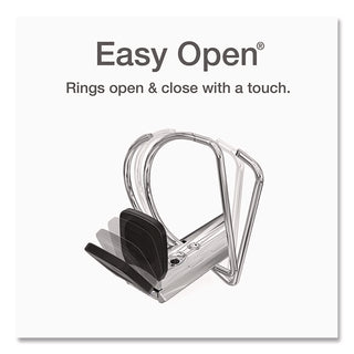 Premier Easy Open ClearVue Locking Slant-D Ring Binder, 3 Rings, 5" Capacity, 11 x 8.5, White