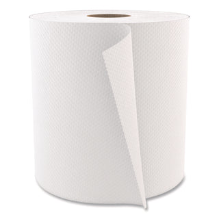 Select Roll Paper Towels, 1-Ply, 7.9" x 800 ft, White, 6 Rolls/Carton