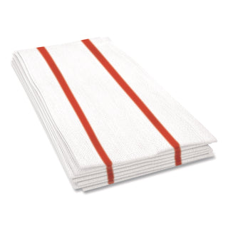Tuff-Job S900 Antimicrobial Foodservice Towels, 12 x 24, White/Red, 150/Carton