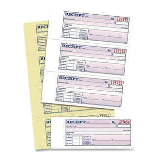 Adams Money/Rent Receipt Book - 200 Sheet(s) - Tape Bound - 2 PartCarbonless Copy - 7.62" x 11" Sheet Size - White - 1 Each