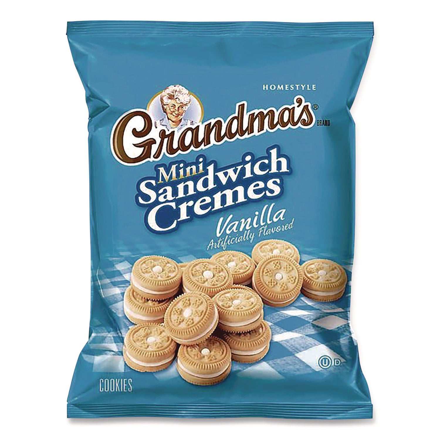 Quaker Oats Grandma's Vanilla Mini Cookie Cremes - Vanilla - 2.12 oz - 60 / Carton