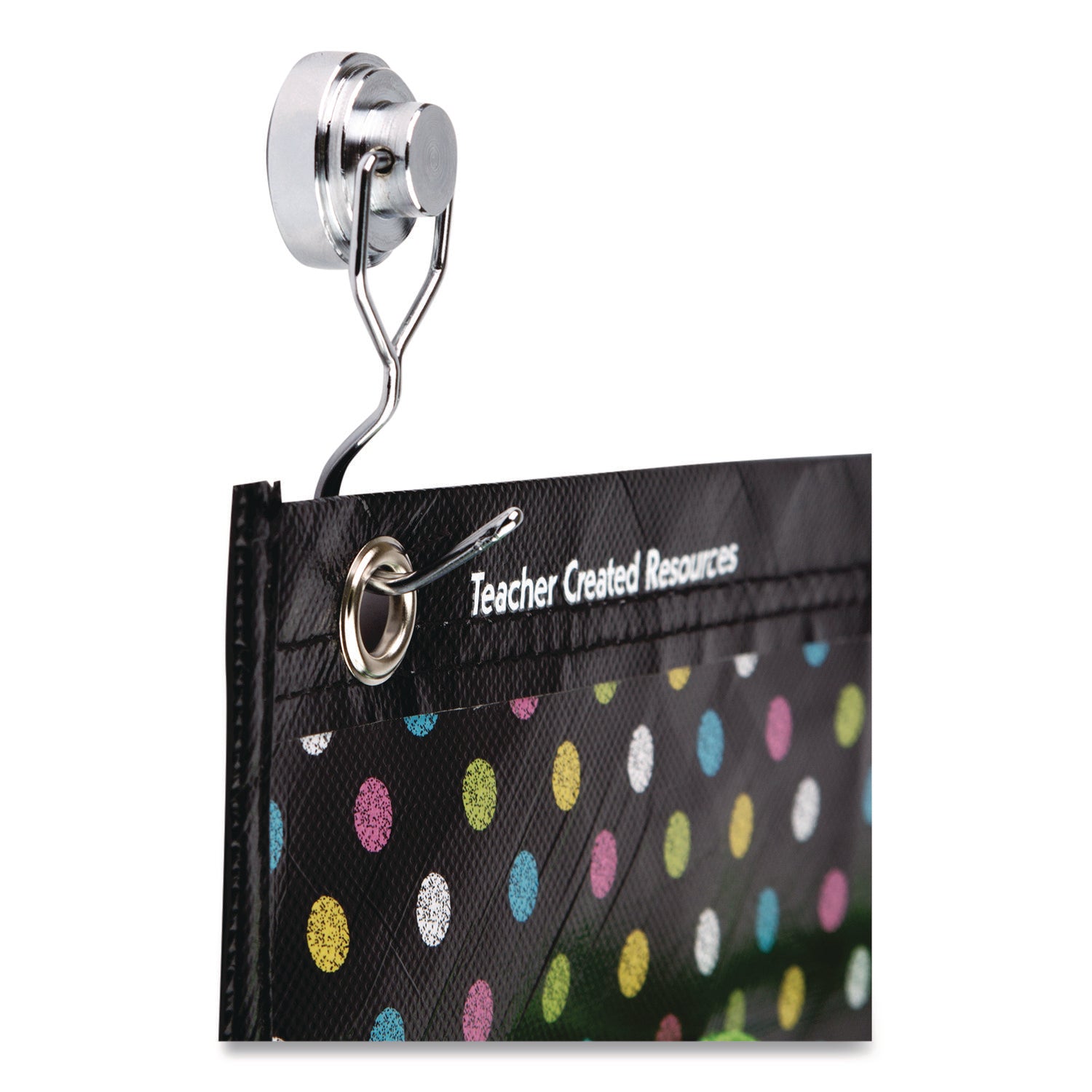Teacher Created Resources Strong Magnetic Hooks - 20 lb (9.07 kg) Capacity - 1.5" Length - for Classroom - Magnetic - 2 / Pack