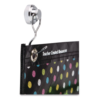Teacher Created Resources Strong Magnetic Hooks - 20 lb (9.07 kg) Capacity - 1.5" Length - for Classroom - Magnetic - 2 / Pack