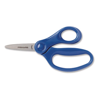 Fiskars 5" Pointed-tip Kids Scissors - Safety Edge Blade - Pointed Tip - Assorted - 24 / Each