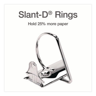 XtraLife ClearVue Non-Stick Locking Slant-D Ring Binder, 3 Rings, 1" Capacity, 11 x 8.5, Black