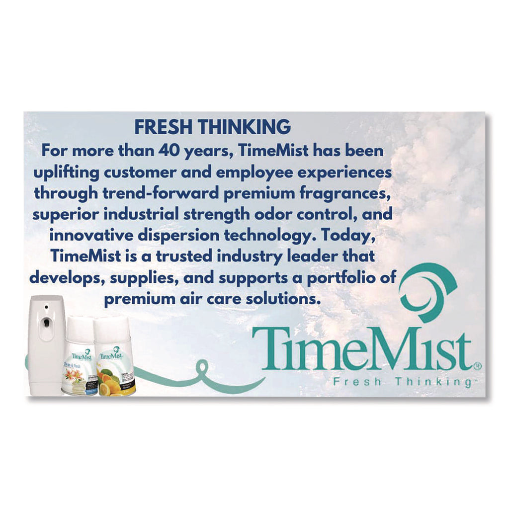 Premium Metered Air Freshener Refill, Spring Flowers, 5.3 oz Aerosol Spray, 12/Carton
