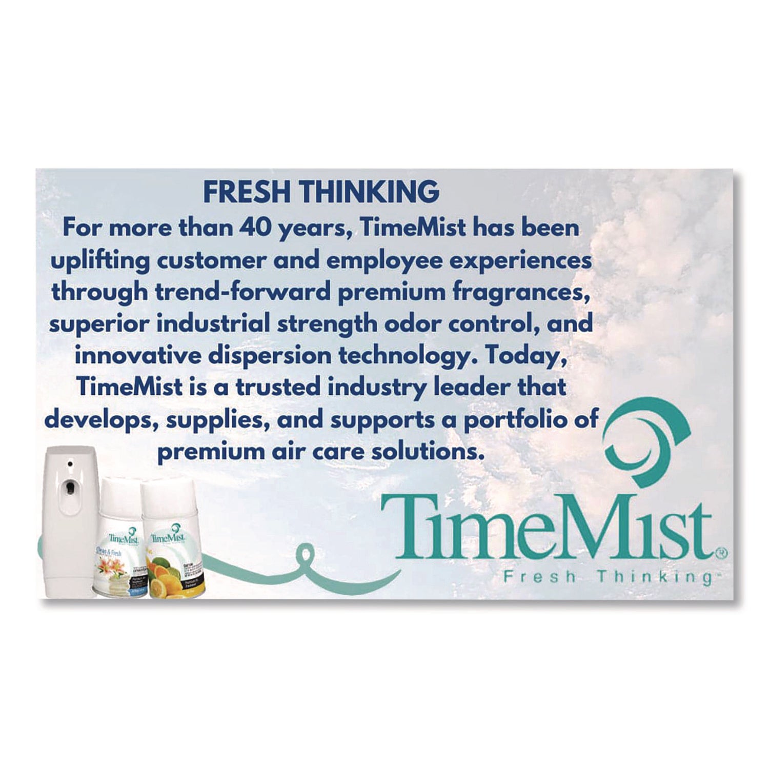 Premium Metered Air Freshener Refill, Spring Flowers, 5.3 oz Aerosol Spray, 12/Carton