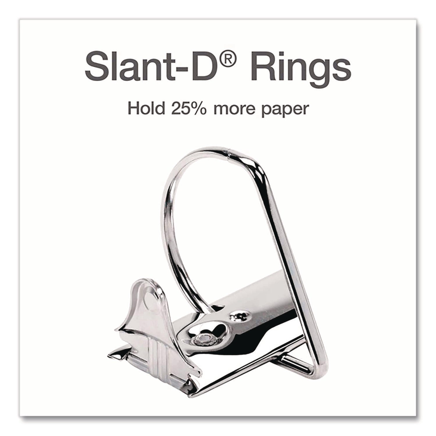 XtraLife ClearVue Non-Stick Locking Slant-D Ring Binder, 3 Rings, 1.5" Capacity, 11 x 8.5, White