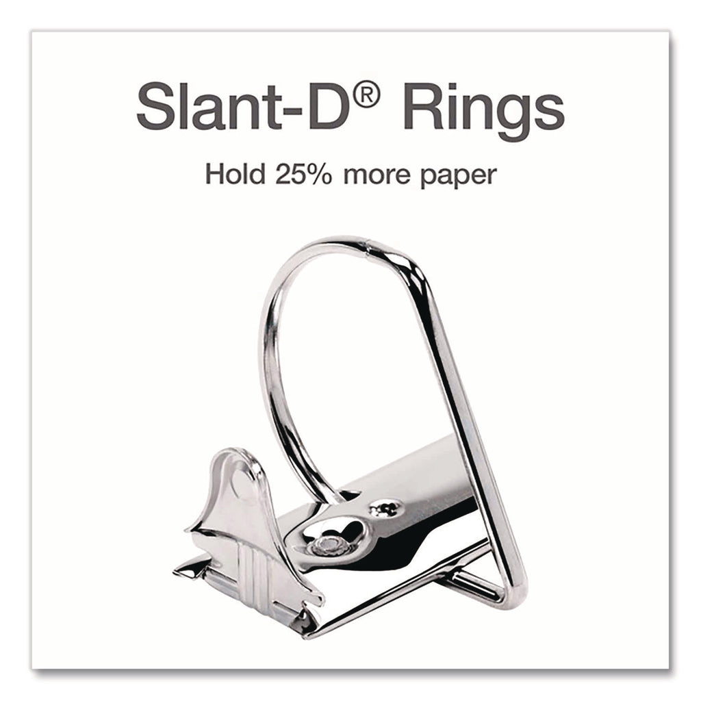 XtraLife ClearVue Non-Stick Locking Slant-D Ring Binder, 3 Rings, 2" Capacity, 11 x 8.5, Black