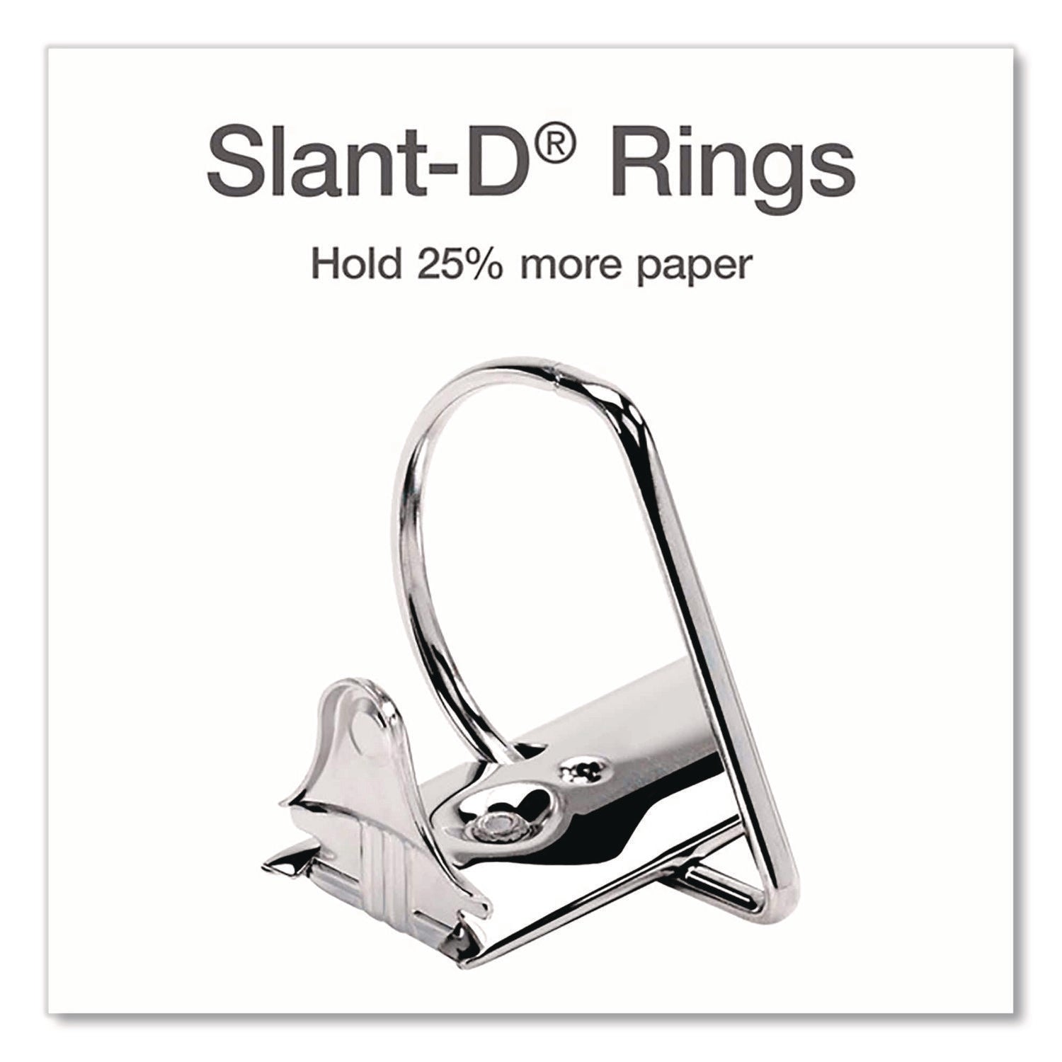 XtraLife ClearVue Non-Stick Locking Slant-D Ring Binder, 3 Rings, 5" Capacity, 11 x 8.5, White