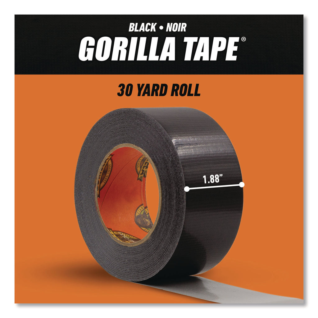 Gorilla Tape, 3" Core, 1.88" x 30 yds, Black