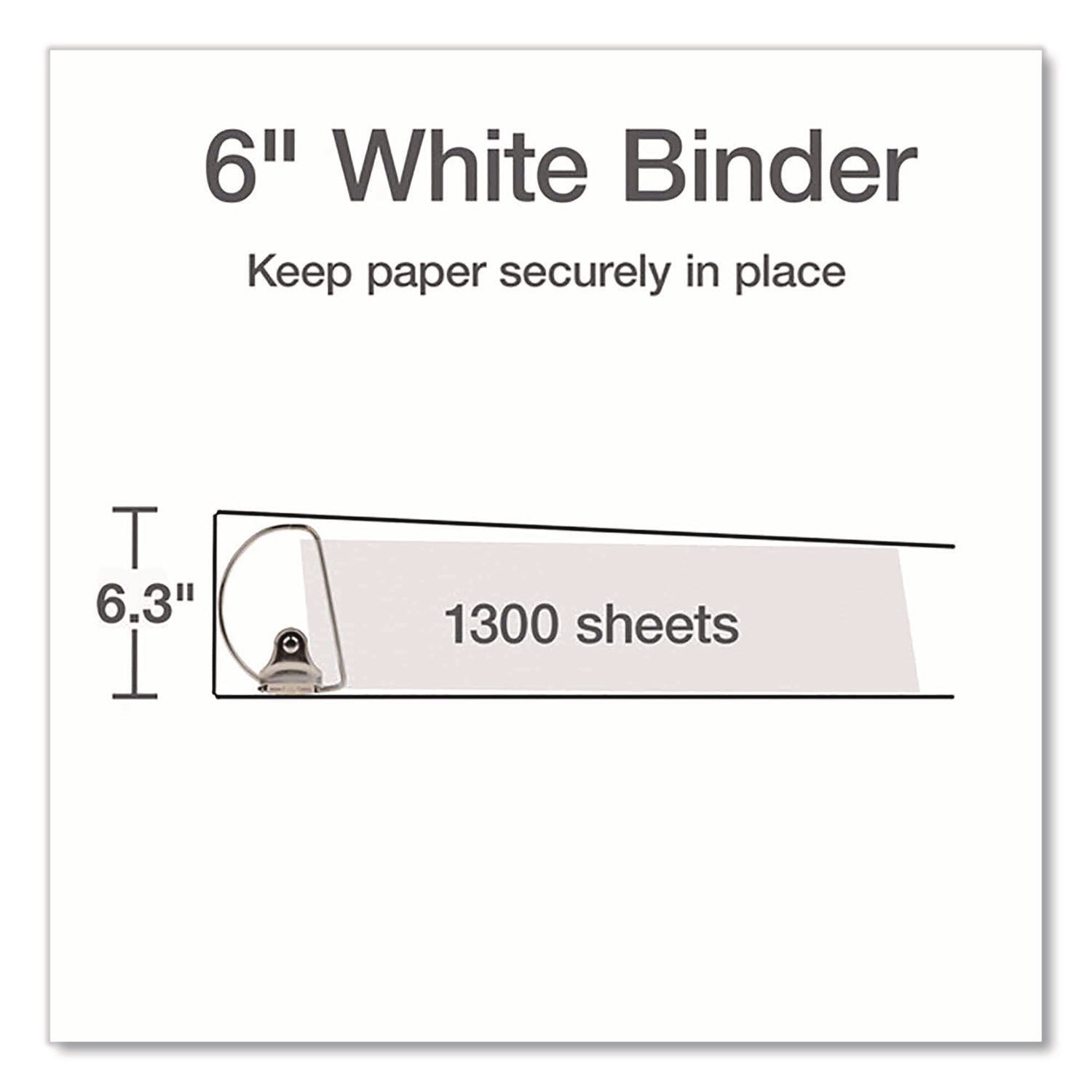 Cardinal Xtralife ClearVue Locking Slant-D Binders - 6" Binder Capacity - Letter - 8 1/2" x 11" Sheet Size - 1300 Sheet Capacity - 5 1/2" Spine Width - 3 x D-Ring Fastener(s) - 2 Inside Front & Back Pocket(s) - Polyolefin - White - 2.25 lb - Recycled