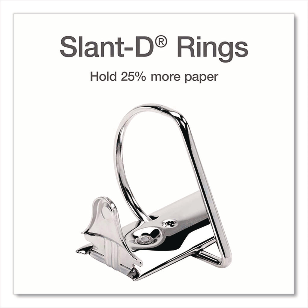 XtraLife ClearVue Non-Stick Locking Slant-D Ring Binder, 3 Rings, 6" Capacity, 11 x 8.5, Black