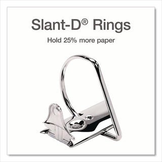 XtraLife ClearVue Non-Stick Locking Slant-D Ring Binder, 3 Rings, 6" Capacity, 11 x 8.5, Black
