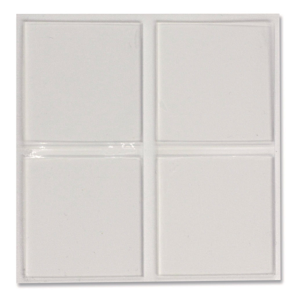 Tough and Clear Double-Sided Mounting Tape, Holds Up to 0.58 lb per Pair (Up to 7 lb per 24), 1" x 1", Clear, 24/Pack