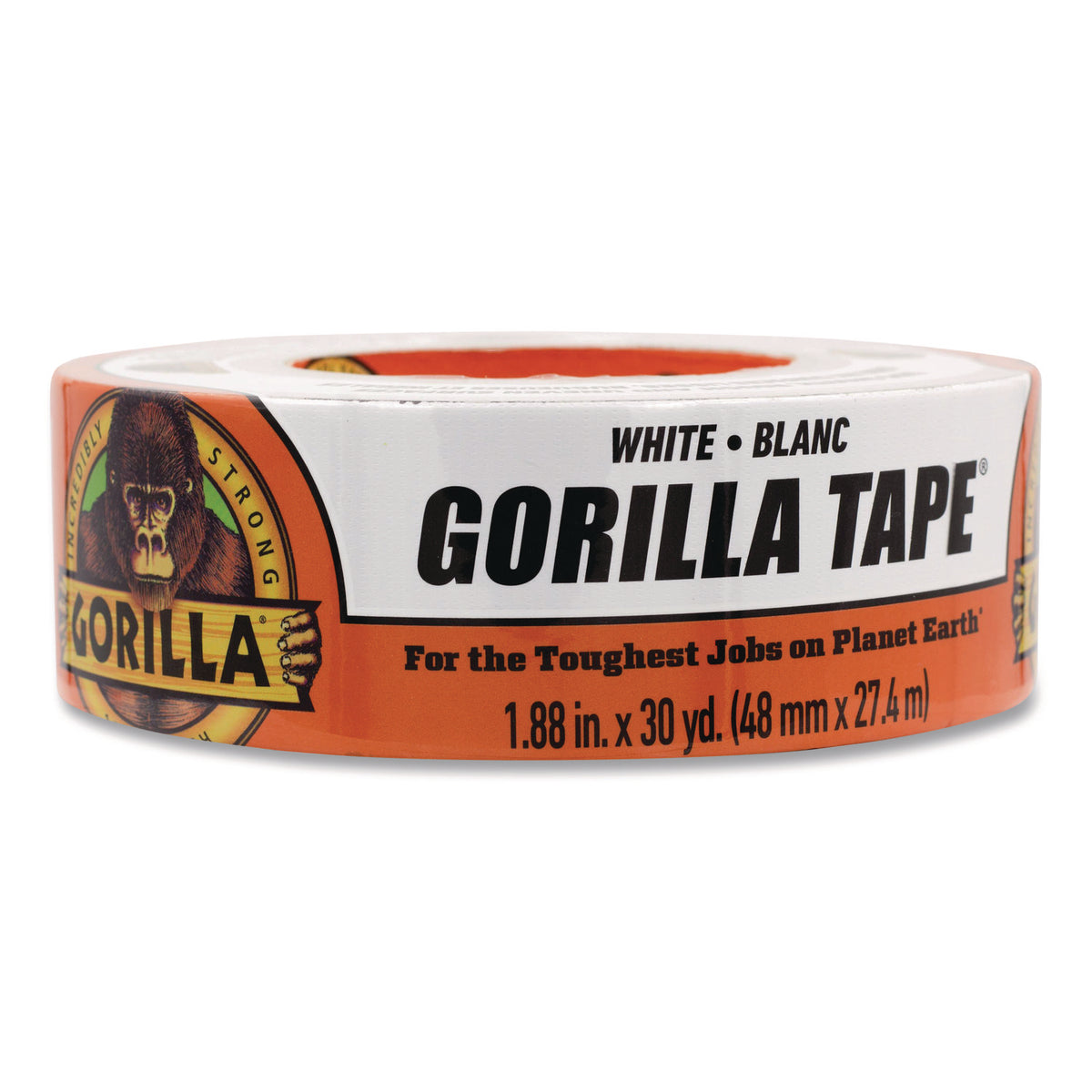 Gorilla Tape, 3" Core, 1.88" x 30 yds, White