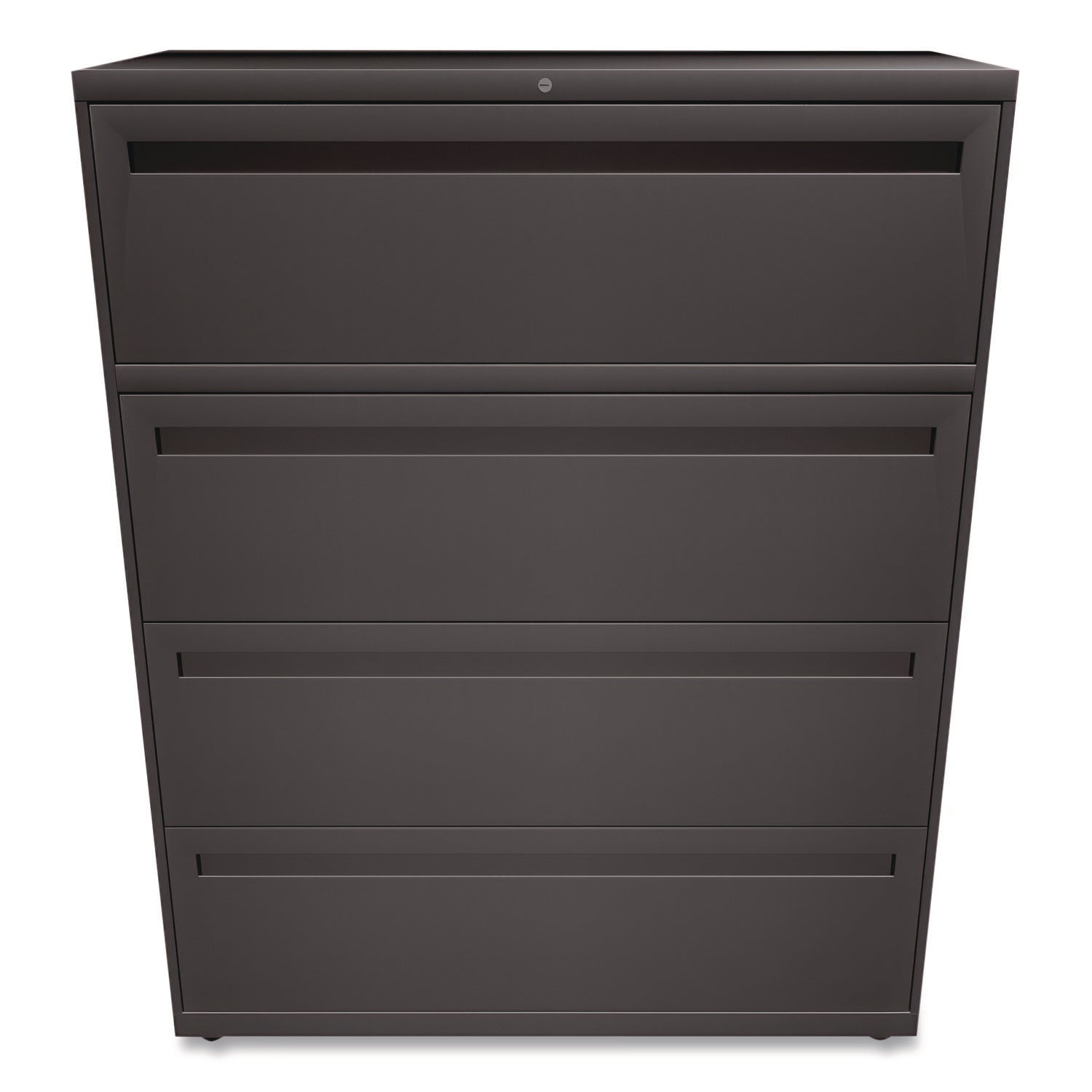 Brigade 700 Series Lateral File, 4 Legal/Letter-Size File Drawers, Charcoal, 42" x 18" x 52.5
