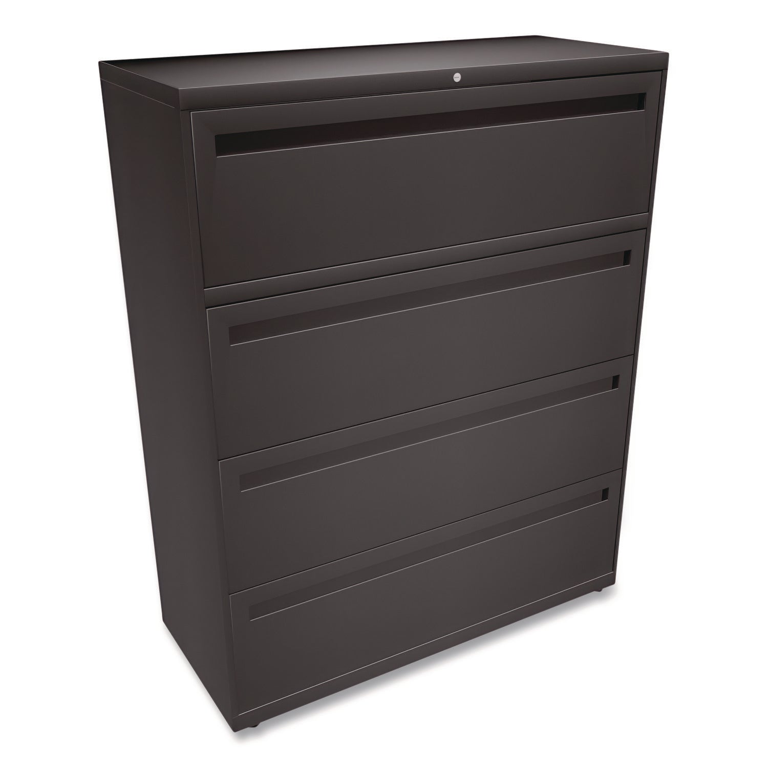 Brigade 700 Series Lateral File, 4 Legal/Letter-Size File Drawers, Charcoal, 42" x 18" x 52.5