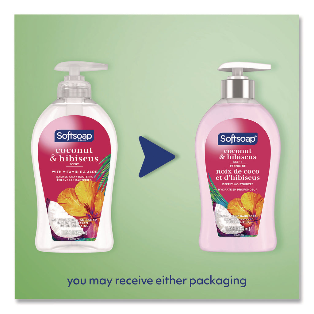Softsoap Coconut Hand Soap - Coconut & Hibiscus ScentFor - 11.3 fl oz (332.7 mL) - Pump Bottle Dispenser - Bacteria Remover, Dirt Remover - Hand, Skin - Moisturizing - Refillable, Recyclable, Paraben-free, Phthalate-free, Biodegradable - 1 Each