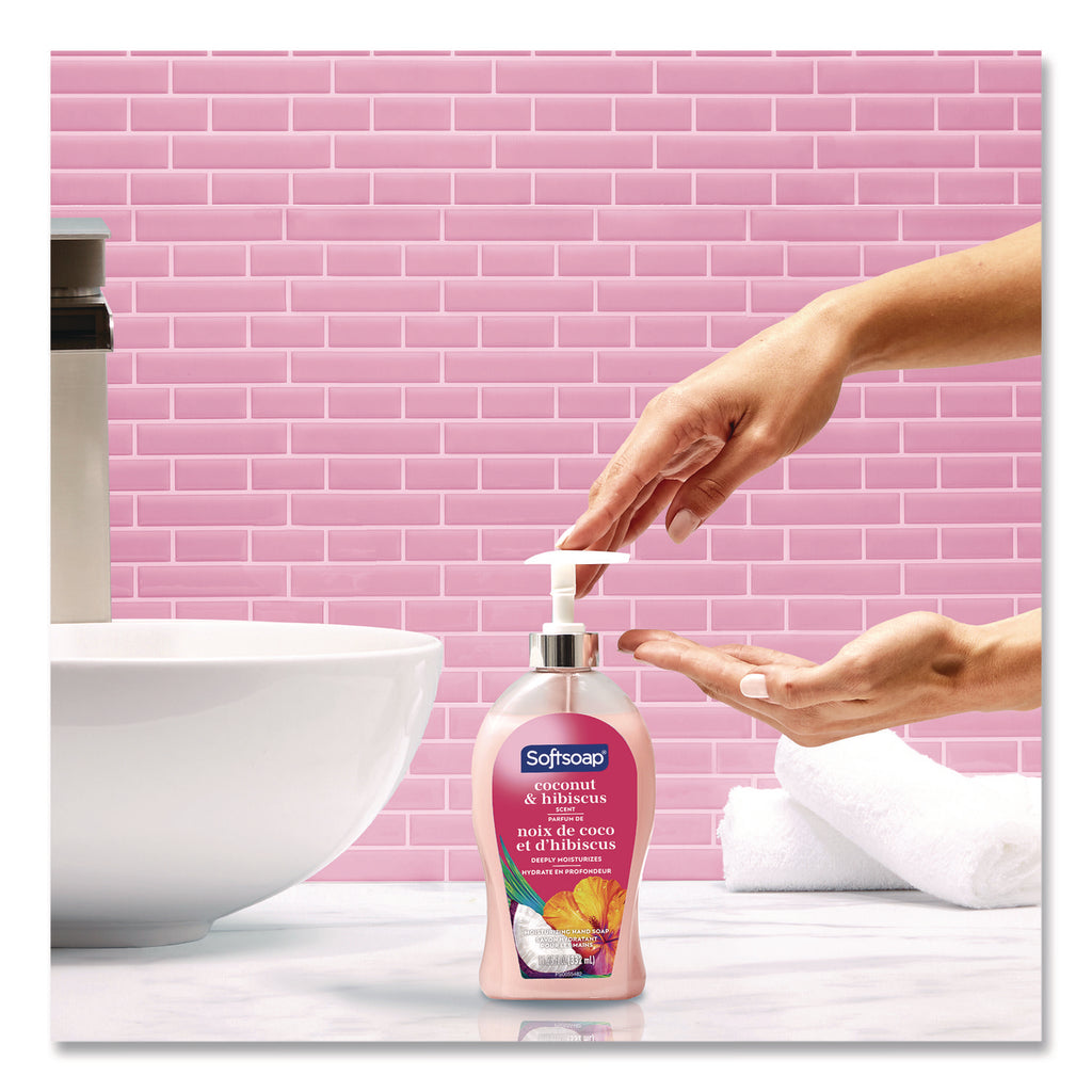 Softsoap Coconut Hand Soap - Coconut & Hibiscus ScentFor - 11.3 fl oz (332.7 mL) - Pump Bottle Dispenser - Bacteria Remover, Dirt Remover - Hand, Skin - Moisturizing - Refillable, Recyclable, Paraben-free, Phthalate-free, Biodegradable - 1 Each