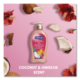 Softsoap Coconut Hand Soap - Coconut & Hibiscus ScentFor - 11.3 fl oz (332.7 mL) - Pump Bottle Dispenser - Bacteria Remover, Dirt Remover - Hand, Skin - Moisturizing - Refillable, Recyclable, Paraben-free, Phthalate-free, Biodegradable - 1 Each