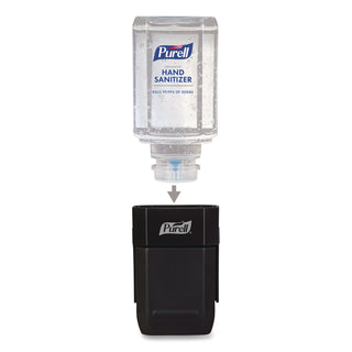 PURELL ES1 Dispenser Starter Kit (4424-D6) - Manual - 15.22 fl oz Capacity - Theft Proof, Durable, Compact, Dye-free, Push Button - Graphite - 6 / Carton