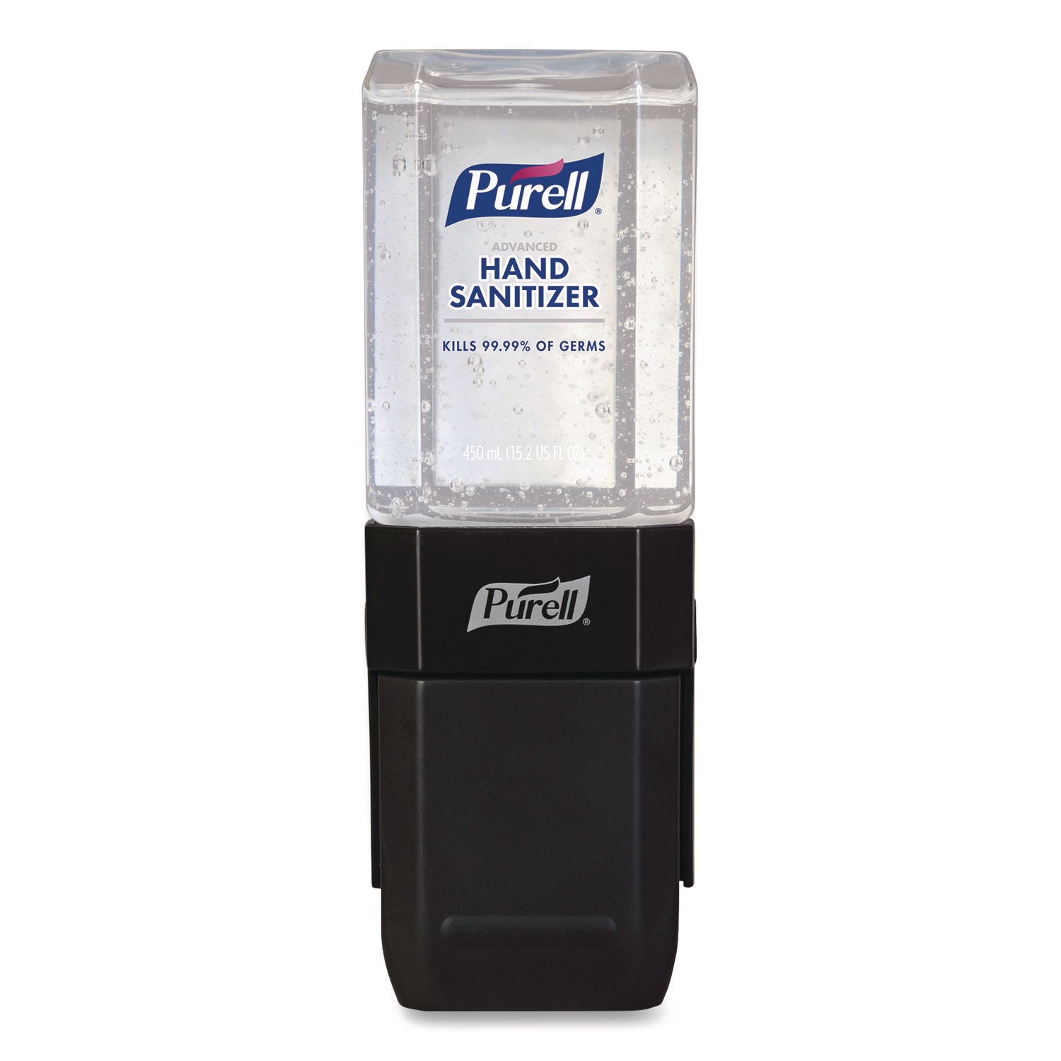 PURELL ES1 Dispenser Starter Kit (4424-D6) - Manual - 15.22 fl oz Capacity - Theft Proof, Durable, Compact, Dye-free, Push Button - Graphite - 6 / Carton