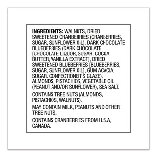 Orchard Valley Harvest OMG Omega-3 Mix - Gluten-free, No Artificial Color, No Artificial Flavor, Preservative-free, Resealable Bag - Crunch, Walnut, Dried Cranberries, Pistachio, Almond - 1 Serving Bag - 2 oz - 14 / Carton