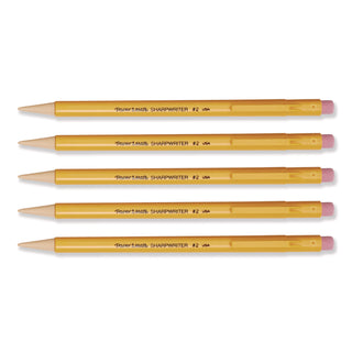 Paper Mate Sharp Writer Mechanical Pencils - Yellow Barrel - 5 / Pack