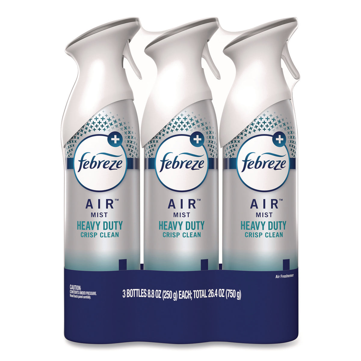 Febreze Air Freshener Spray - Spray - 8.8 fl oz (0.3 quart) - Crisp Clean - 3 / Pack - Odor Neutralizer, VOC-free, Heavy Duty